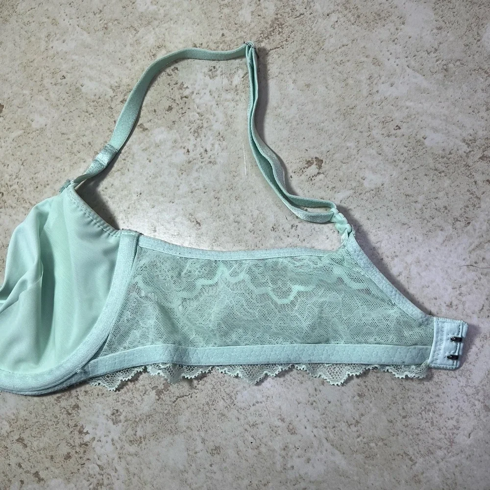 Victoria's Secret Seafoam Shimmer Fairycore Unlined Underwire Bra – Size 34C